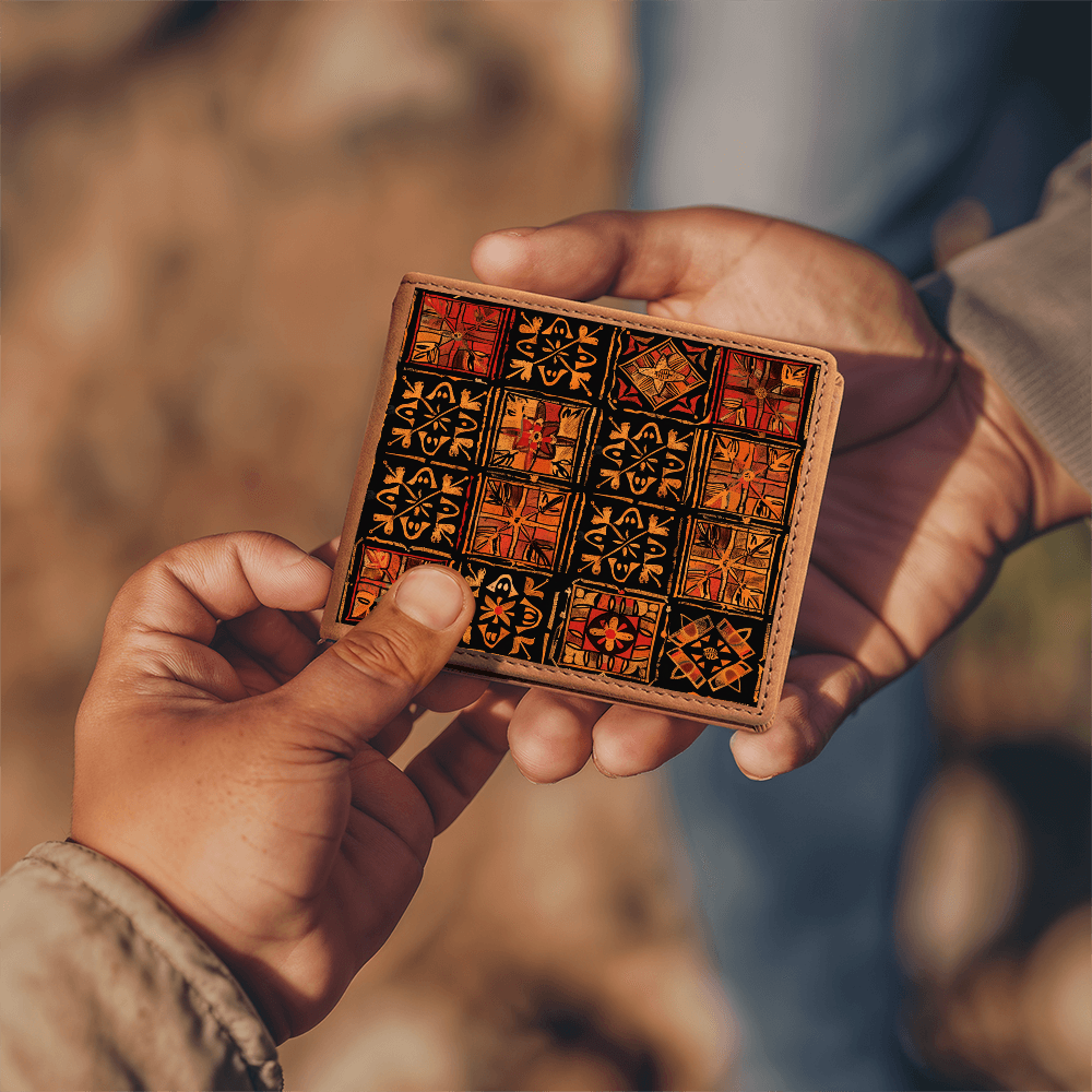 Unisex Island Inspired Print Wallet