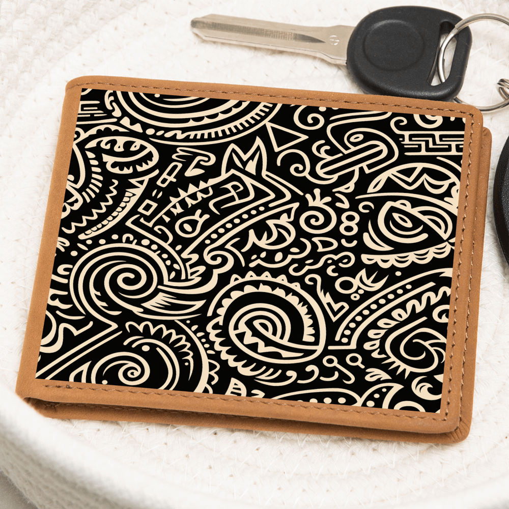 Unisex Island Motif Unisex Wallet
