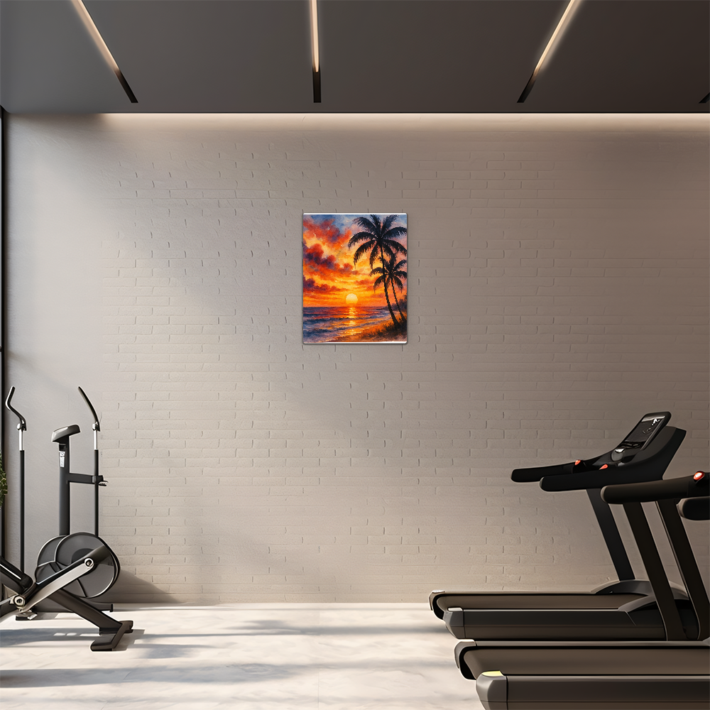 Blazing Sunset Art Print