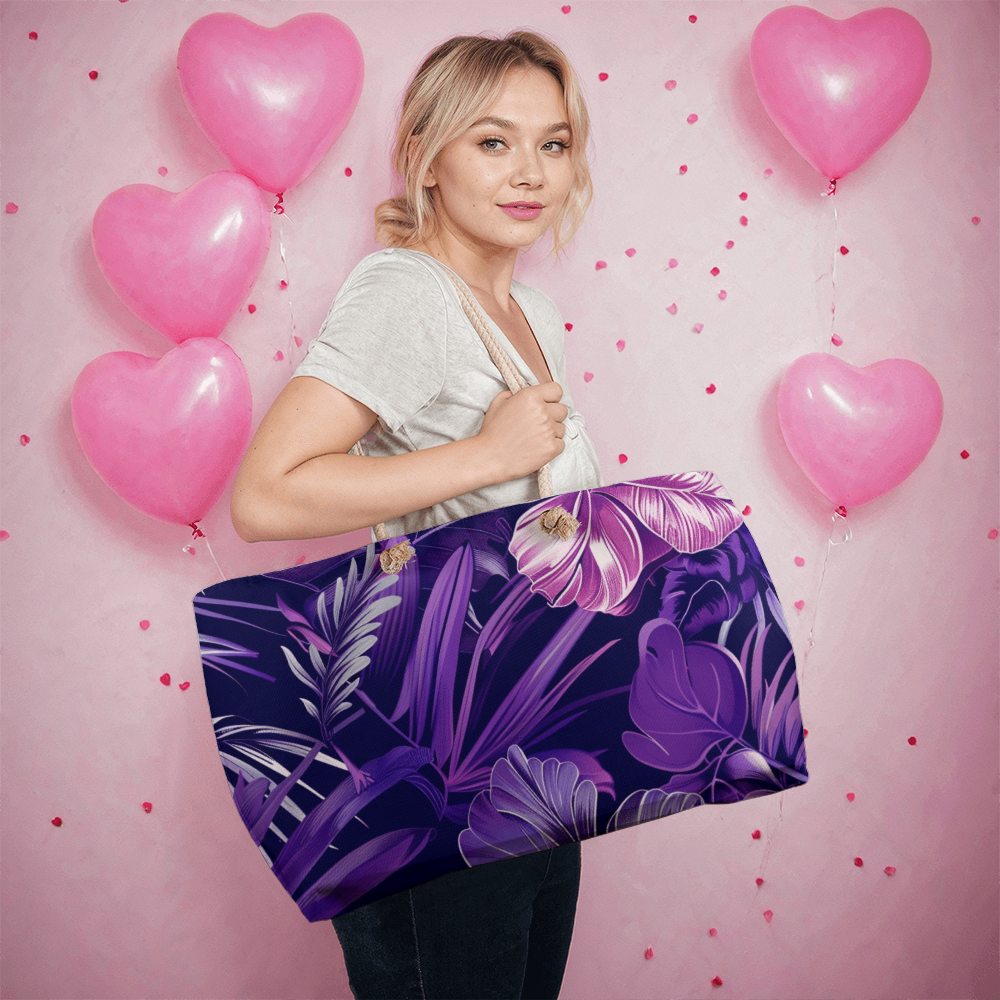 Purple Fantasy Weekender Tote Bag