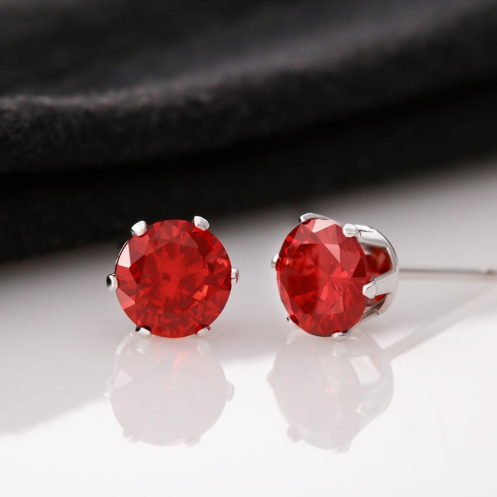 Ruby Stud Earrings