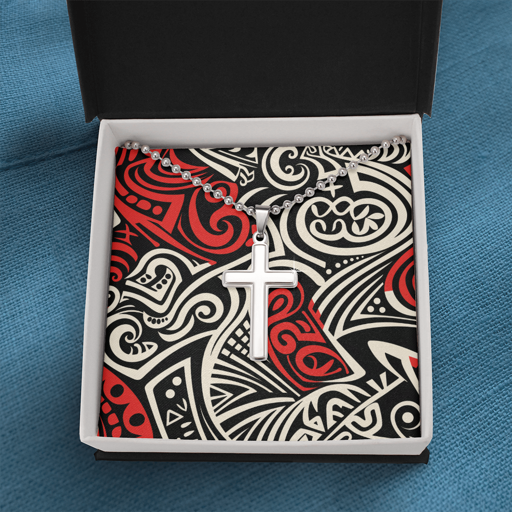 Unisex Artisan Cross Necklace