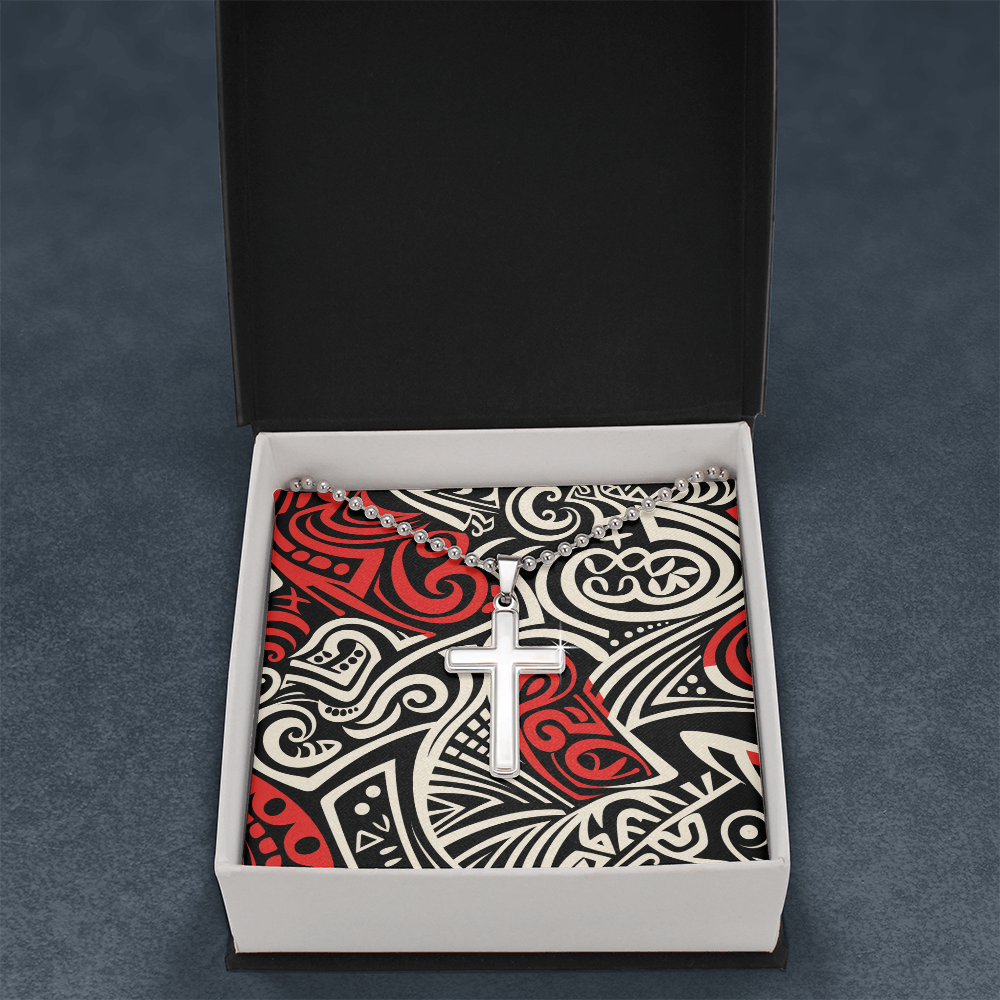 Unisex Artisan Cross Necklace