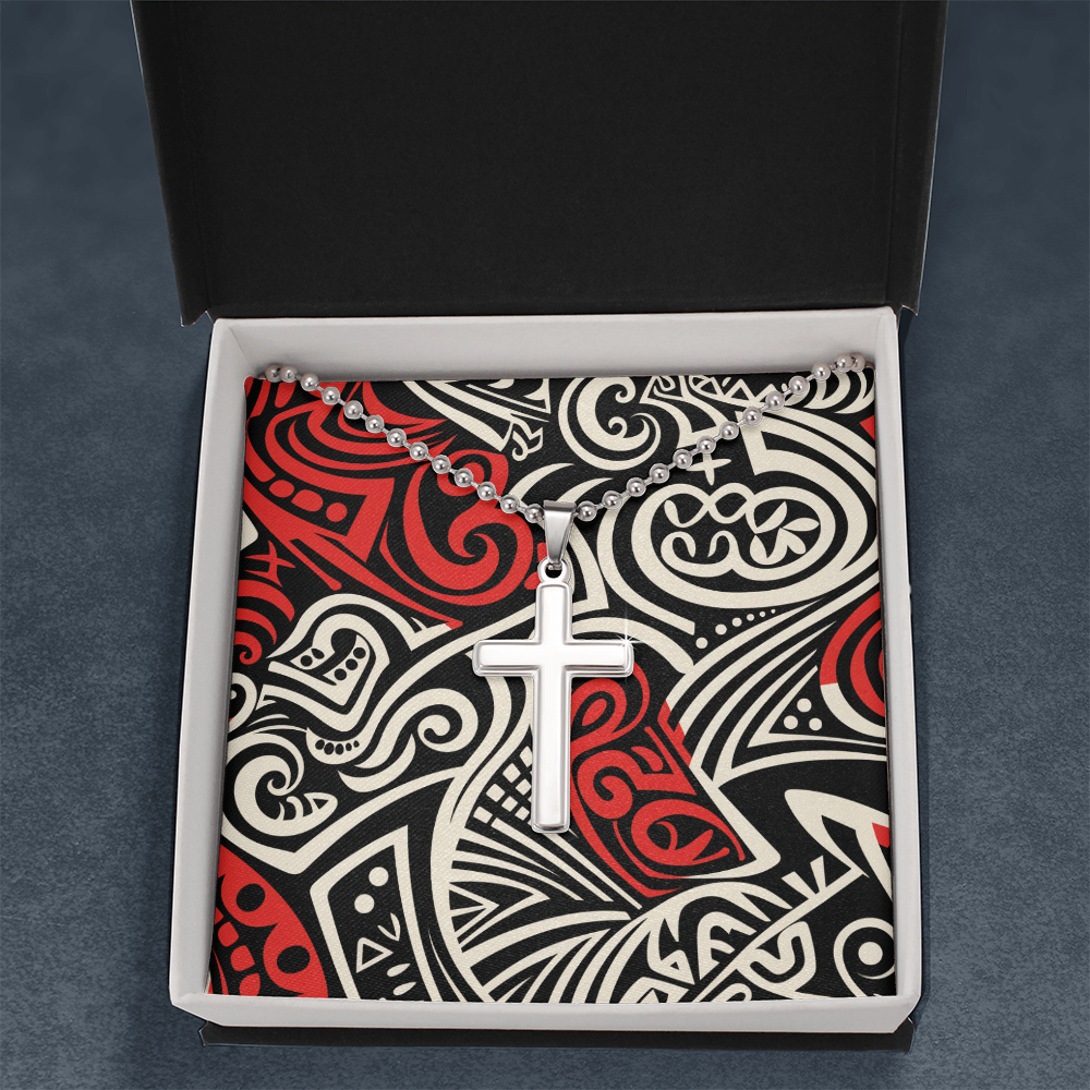 Unisex Artisan Cross Necklace