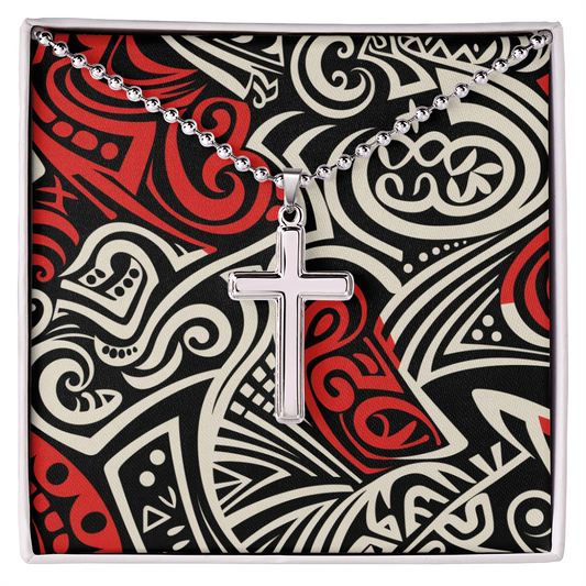 Unisex Artisan Cross Necklace