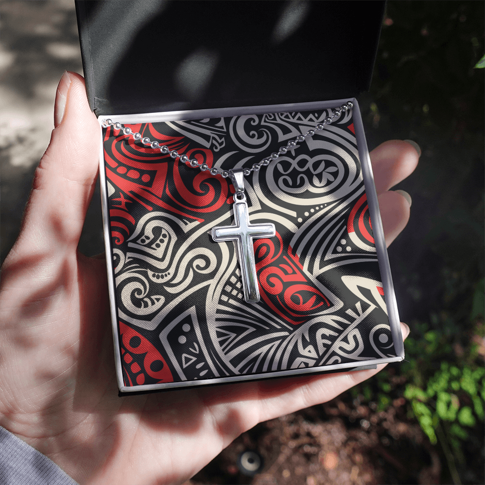 Unisex Artisan Cross Necklace