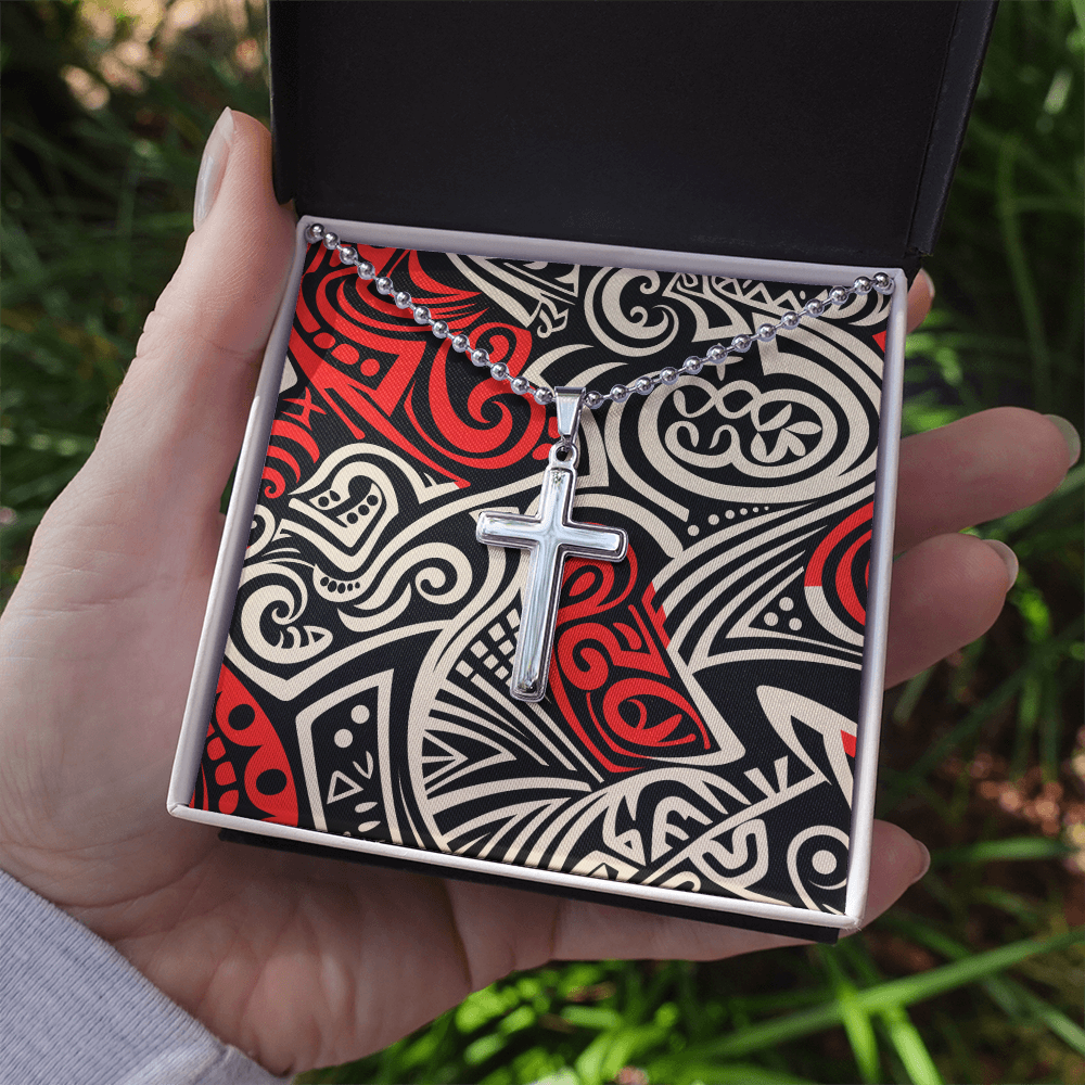 Unisex Artisan Cross Necklace