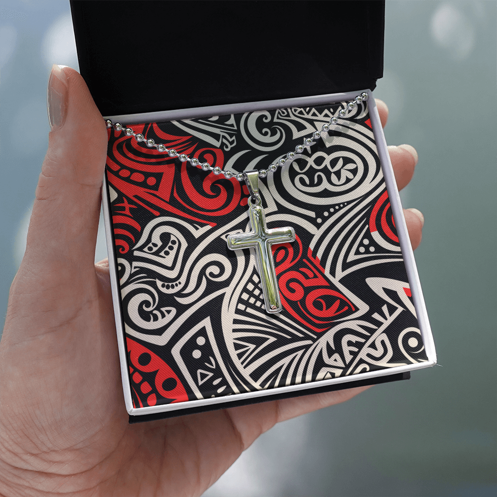 Unisex Artisan Cross Necklace