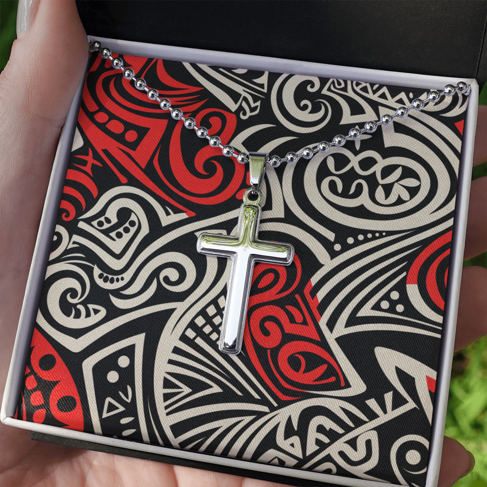 Unisex Artisan Cross Necklace