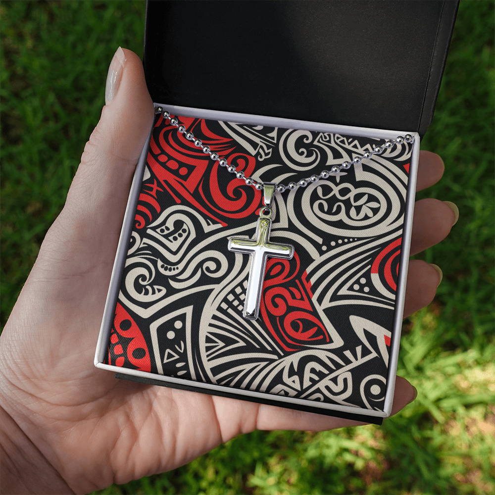 Unisex Artisan Cross Necklace