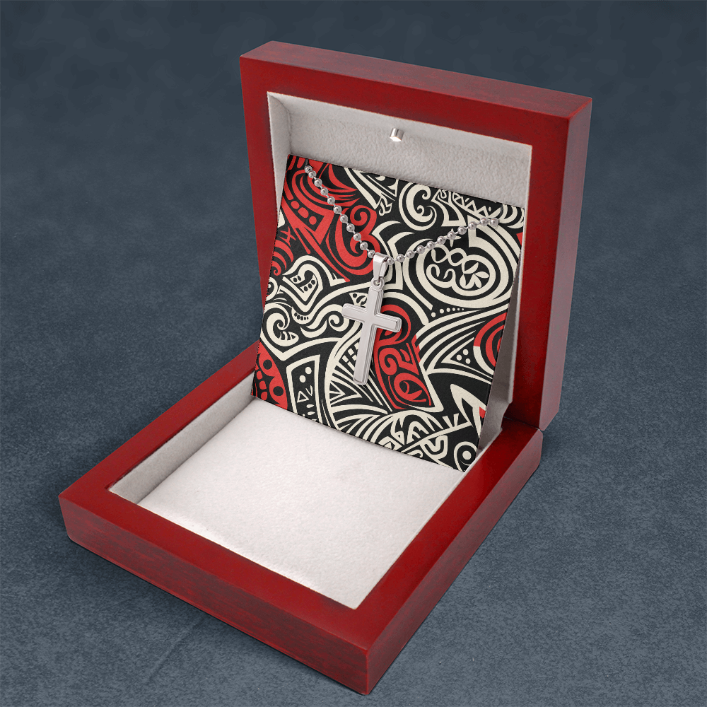 Unisex Artisan Cross Necklace