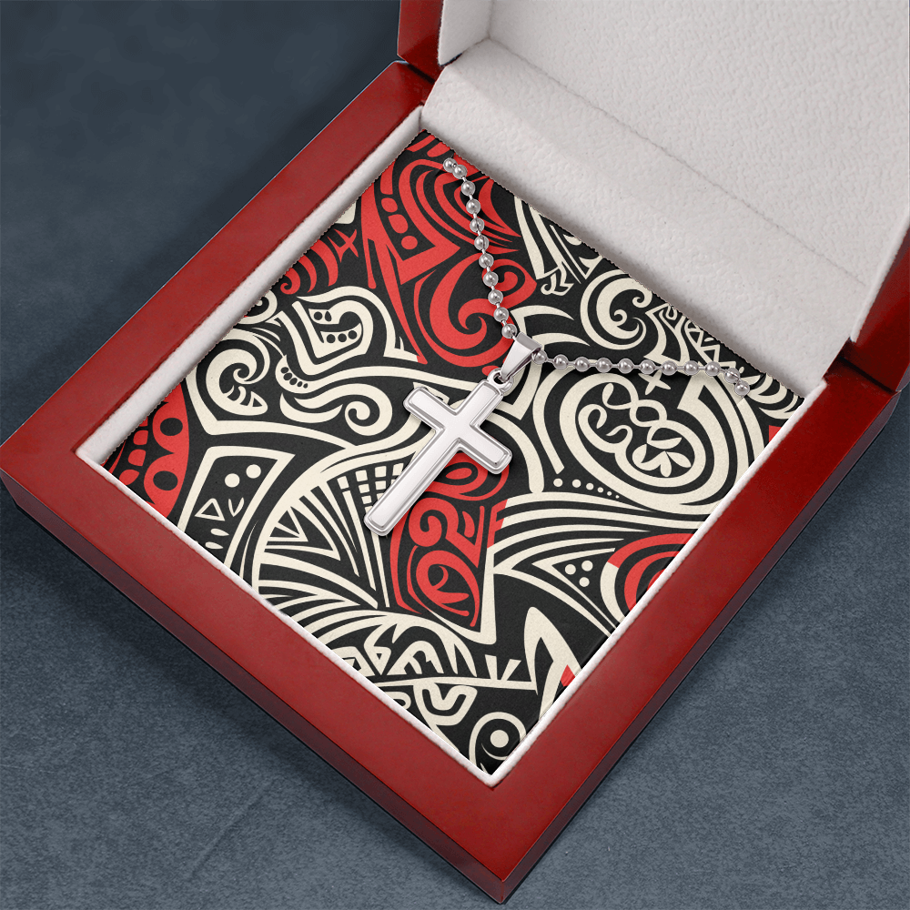 Unisex Artisan Cross Necklace