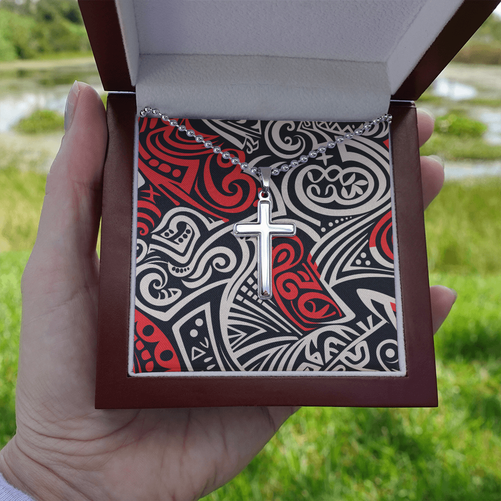 Unisex Artisan Cross Necklace