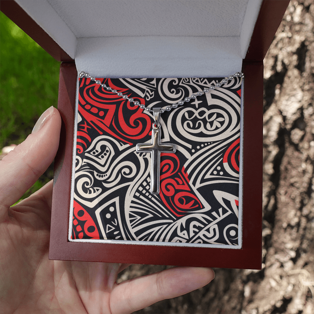 Unisex Artisan Cross Necklace