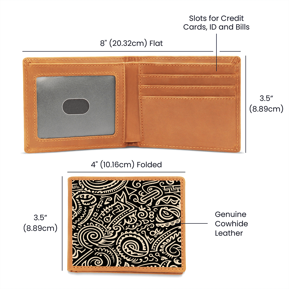 Unisex Island Motif Unisex Wallet