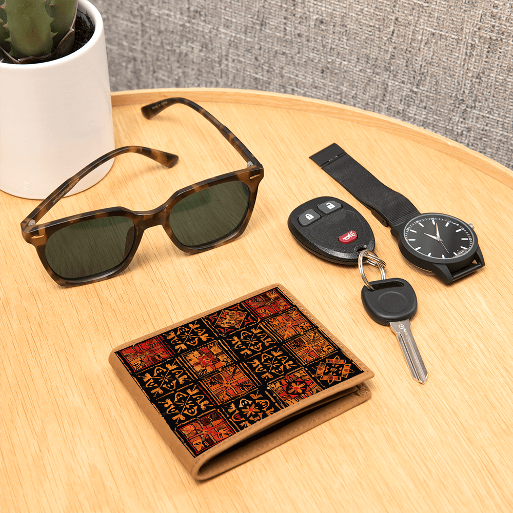 Unisex Island Inspired Print Wallet