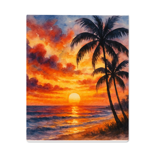 Blazing Sunset Art Print