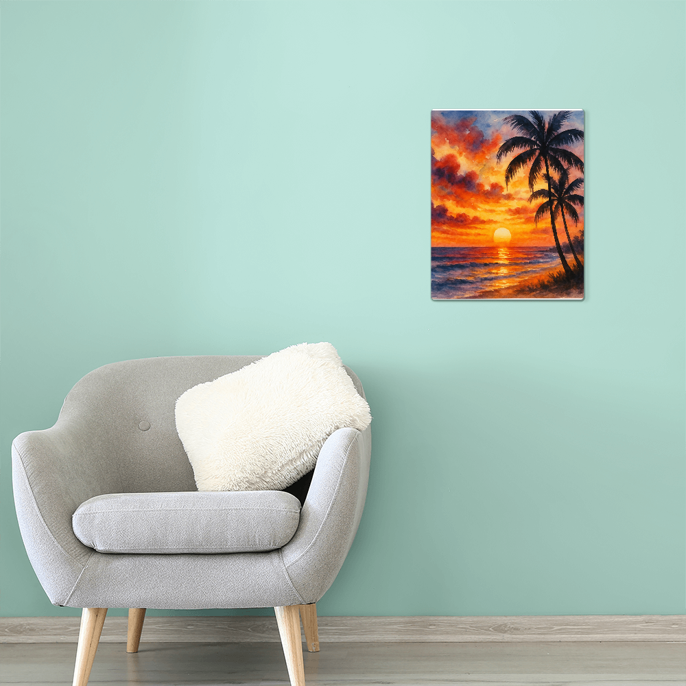 Blazing Sunset Art Print