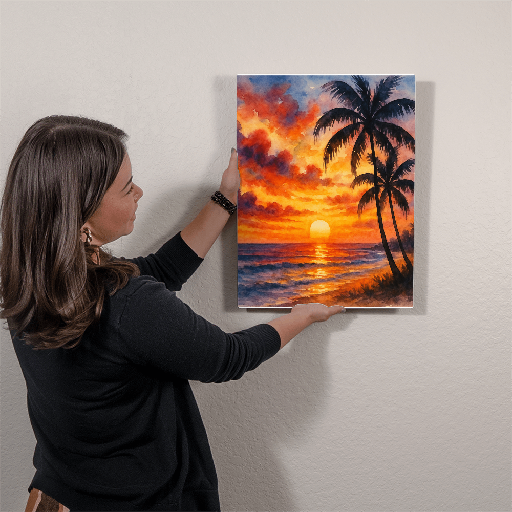 Blazing Sunset Art Print