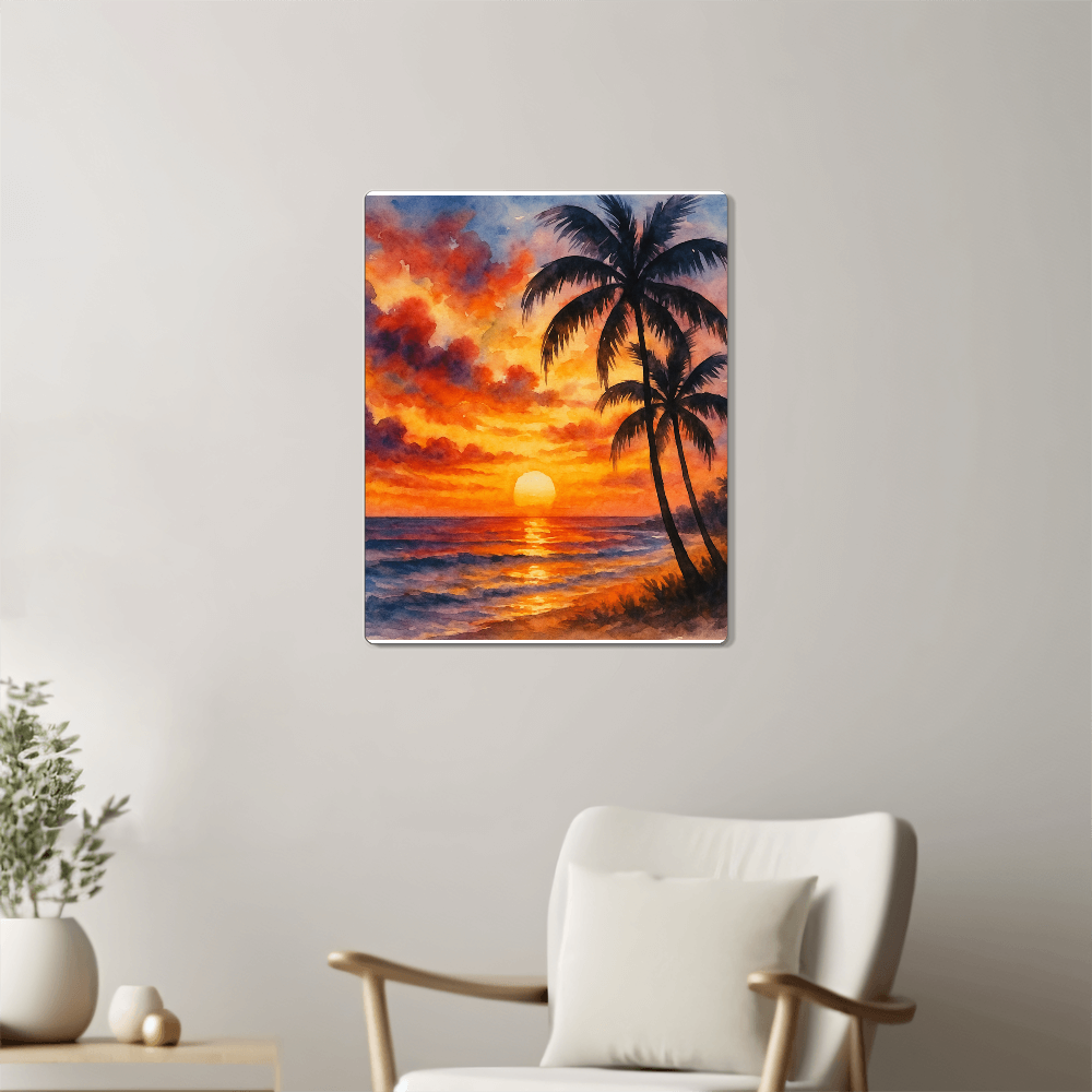 Blazing Sunset Art Print