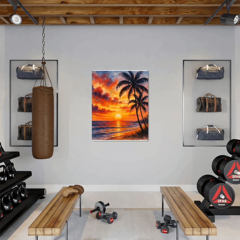 Blazing Sunset Art Print