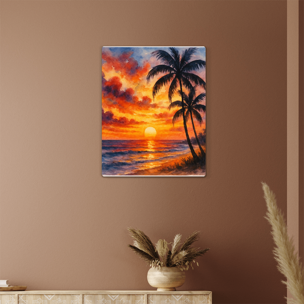 Blazing Sunset Art Print
