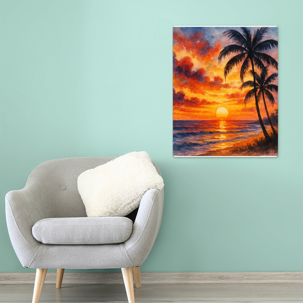 Blazing Sunset Art Print