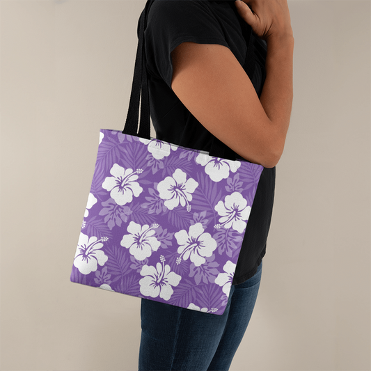 Purple Hibiscus Tote Bag