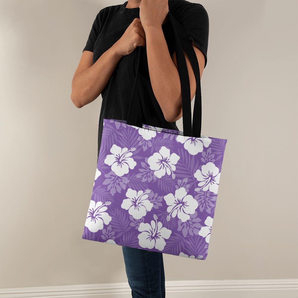 Purple Hibiscus Tote Bag
