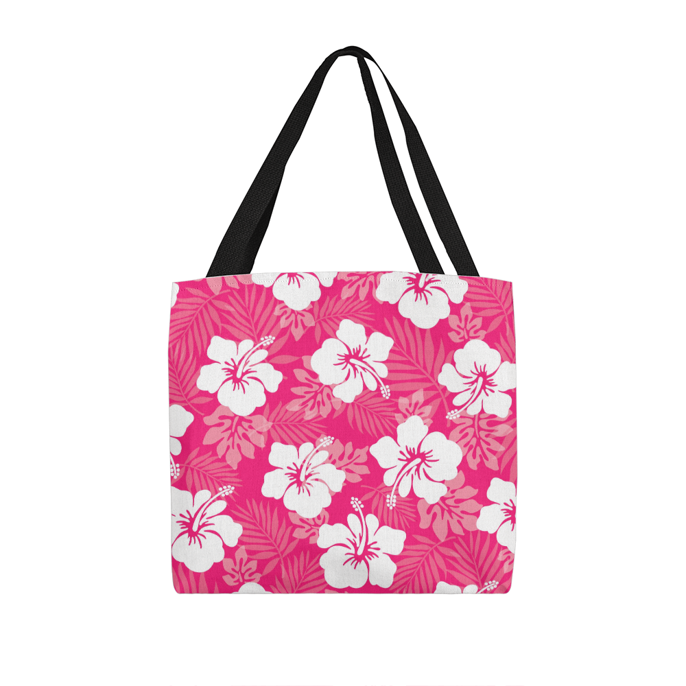 Pink Hibiscus Tote Bag