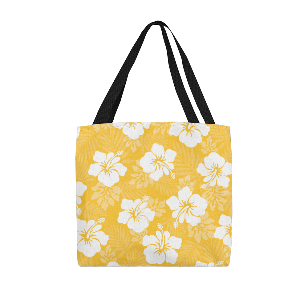 Golden Hibiscus Tote Bag