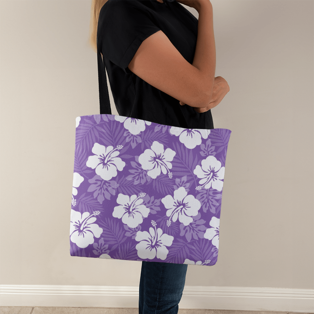 Purple Hibiscus Tote Bag
