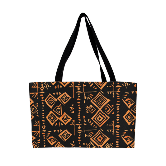 Tapa Cloth Inspired Weekender Tote Bag