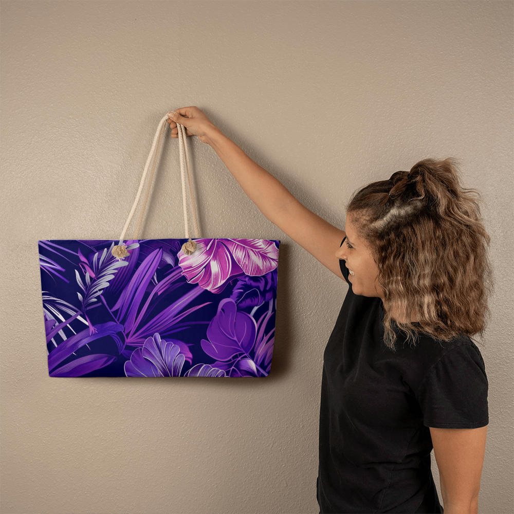 Purple Fantasy Weekender Tote Bag