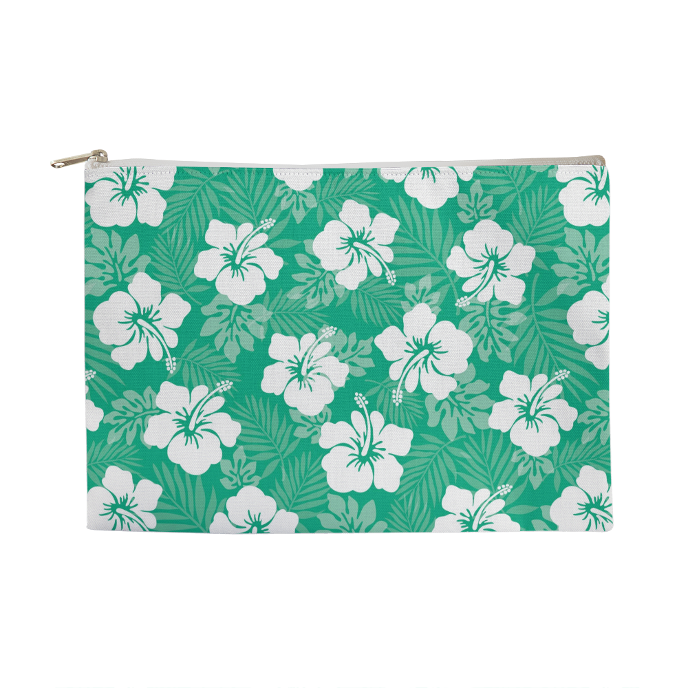 Green Hibiscus Large Versatile Bag