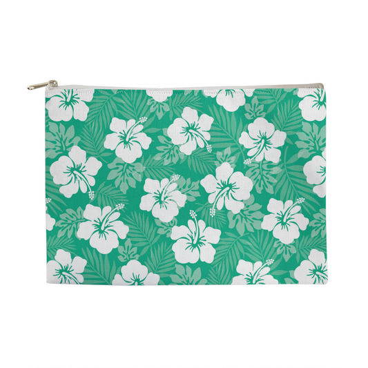 Green Hibiscus Large Versatile Bag