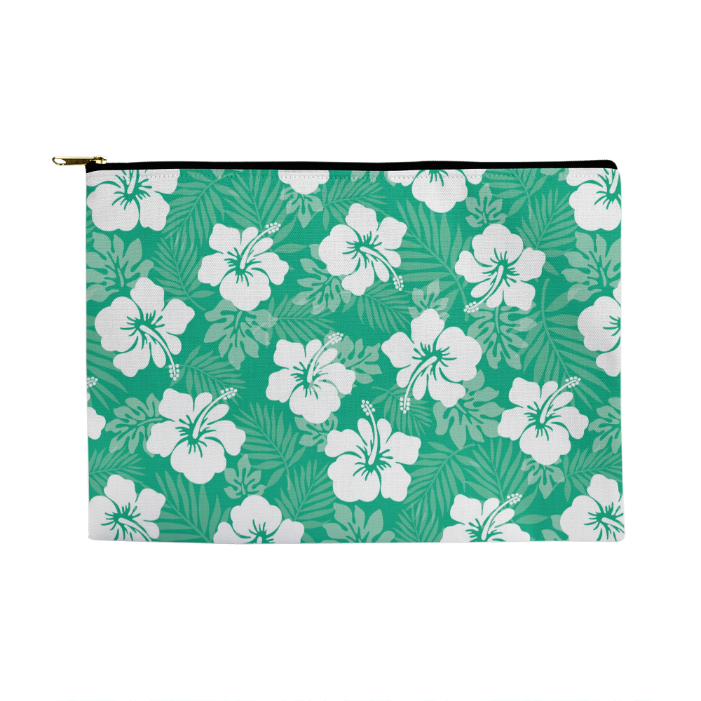 Green Hibiscus Large Versatile Bag