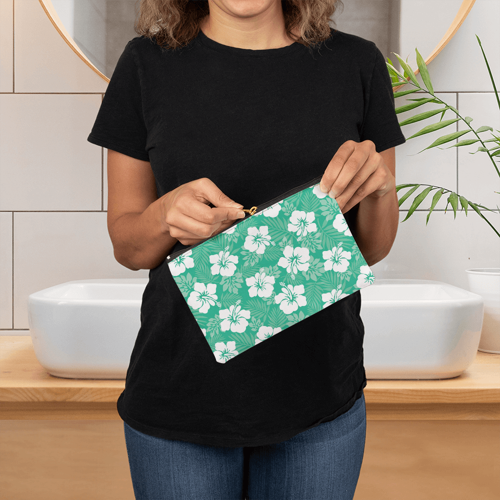 Green Hibiscus Small Versatile Bag