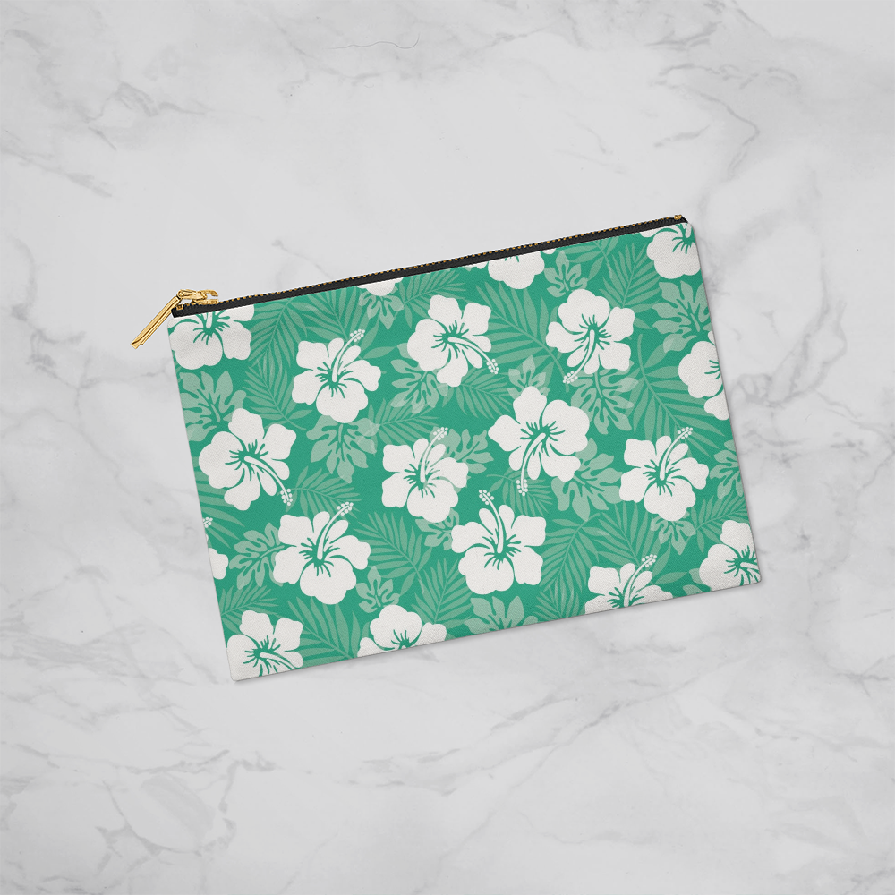 Green Hibiscus Small Versatile Bag