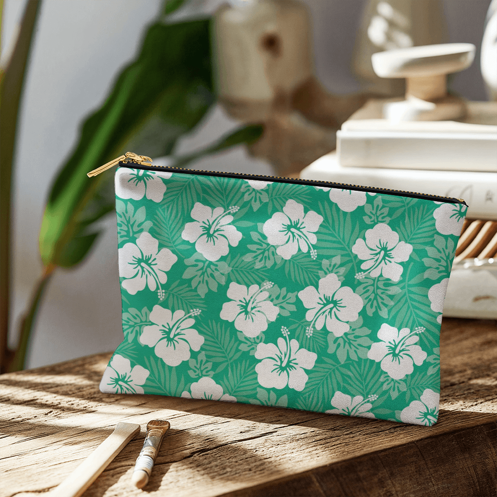 Green Hibiscus Small Versatile Bag