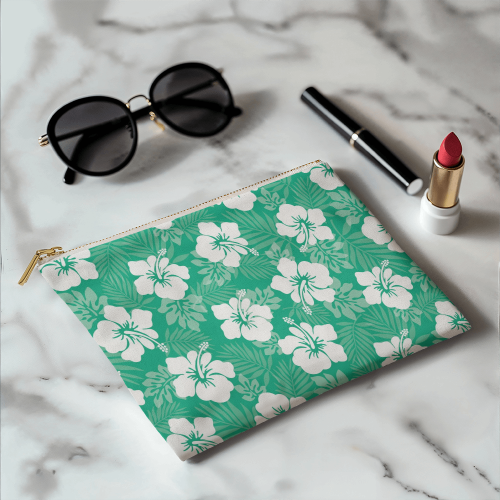 Green Hibiscus Small Versatile Bag