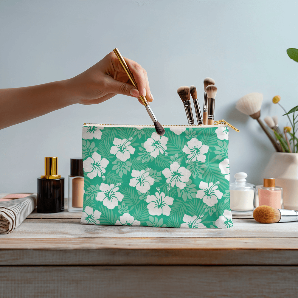 Green Hibiscus Small Versatile Bag