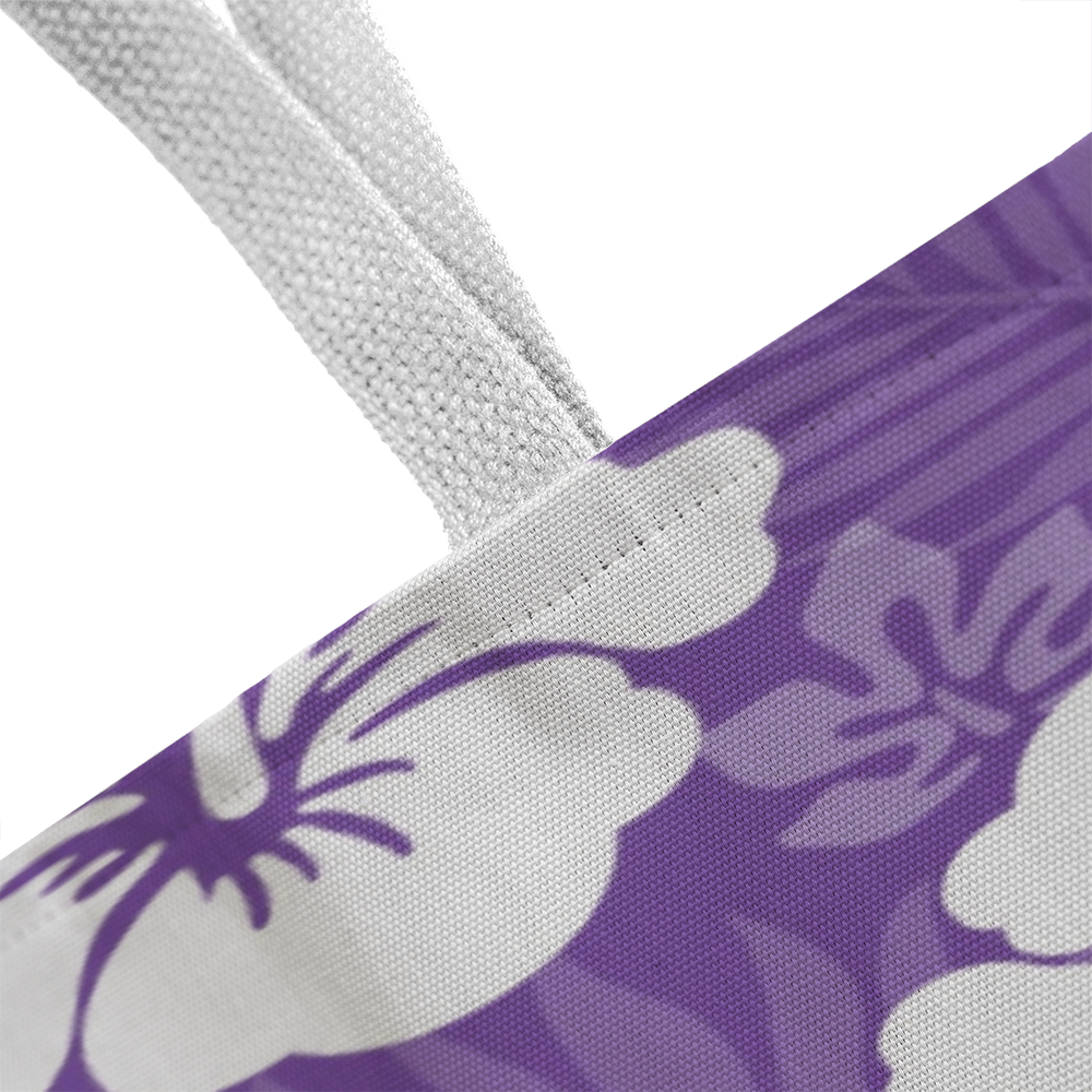 Purple Hibiscus Tote Bag