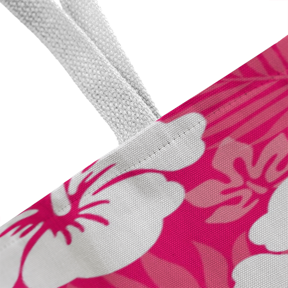 Pink Hibiscus Tote Bag