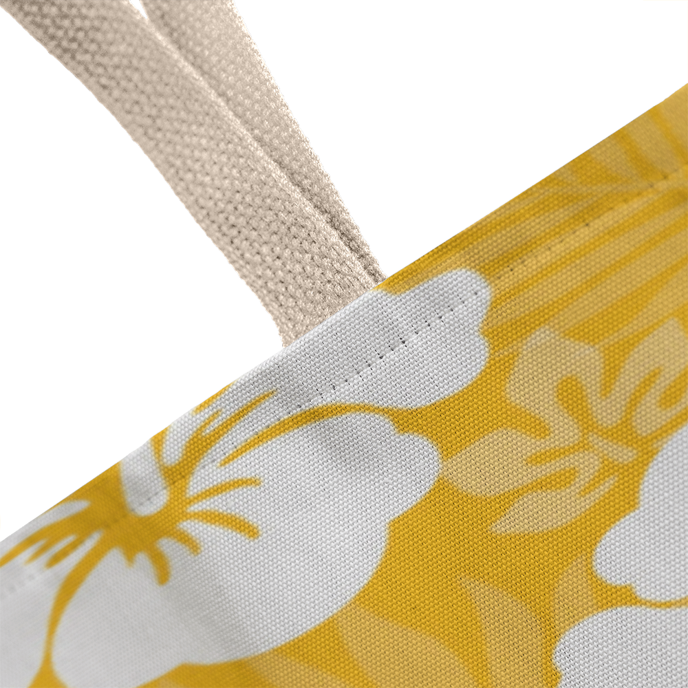 Golden Hibiscus Tote Bag