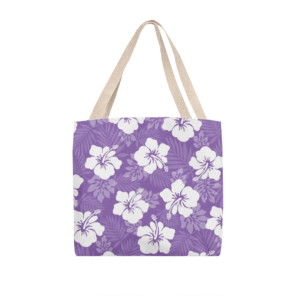Purple Hibiscus Tote Bag