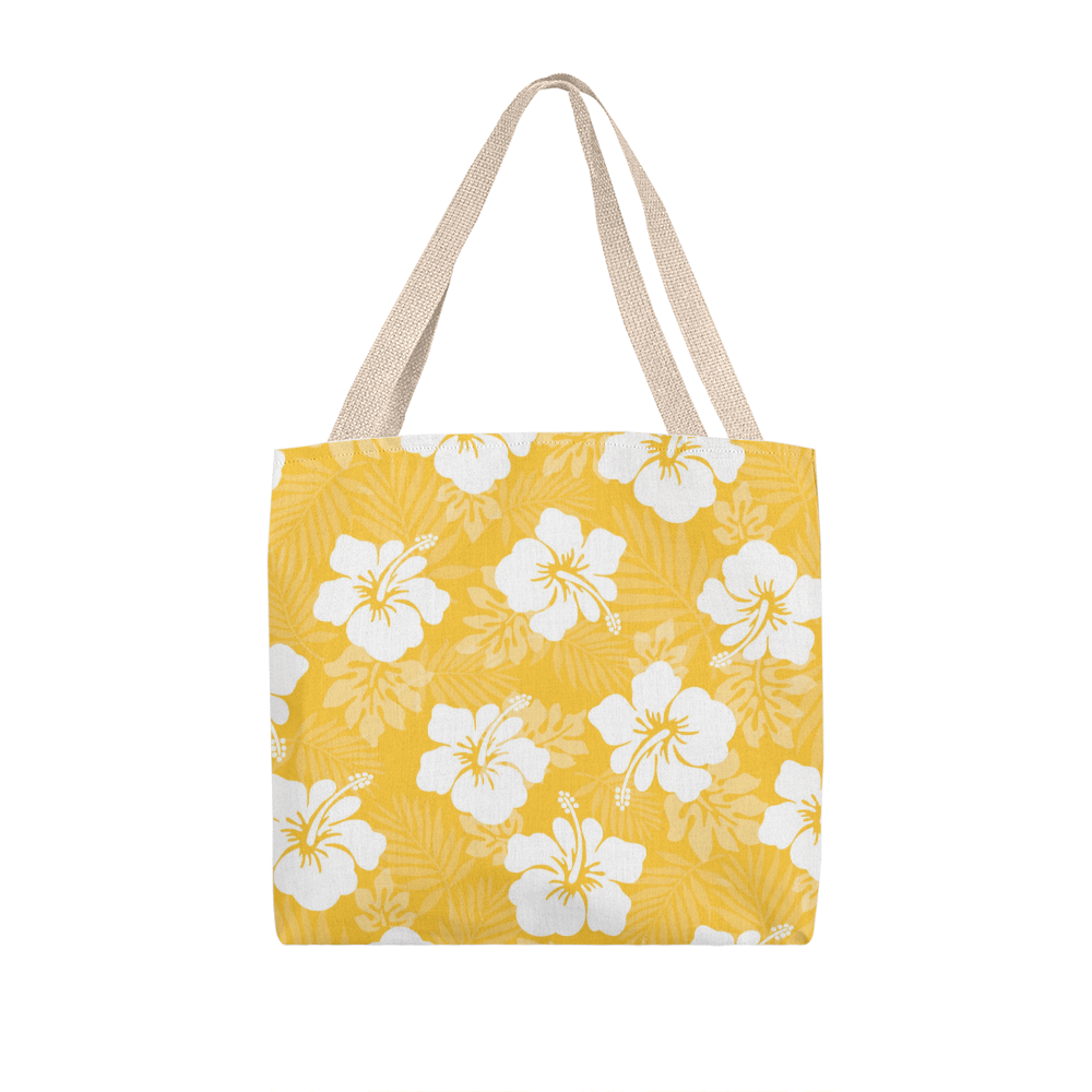 Golden Hibiscus Tote Bag