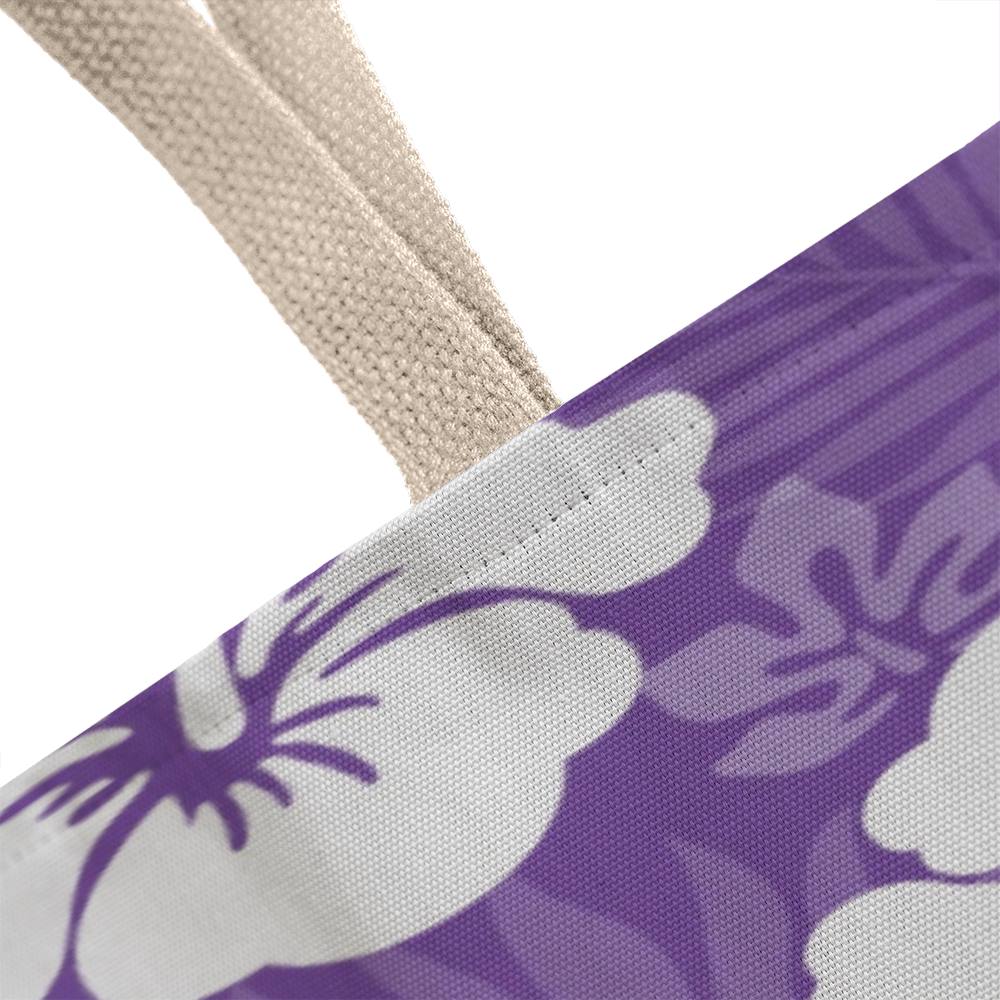 Purple Hibiscus Tote Bag