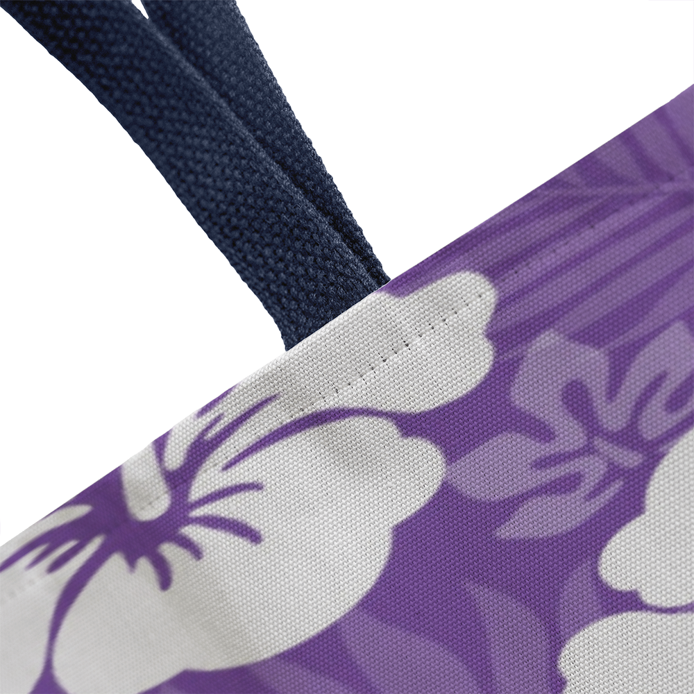 Purple Hibiscus Tote Bag