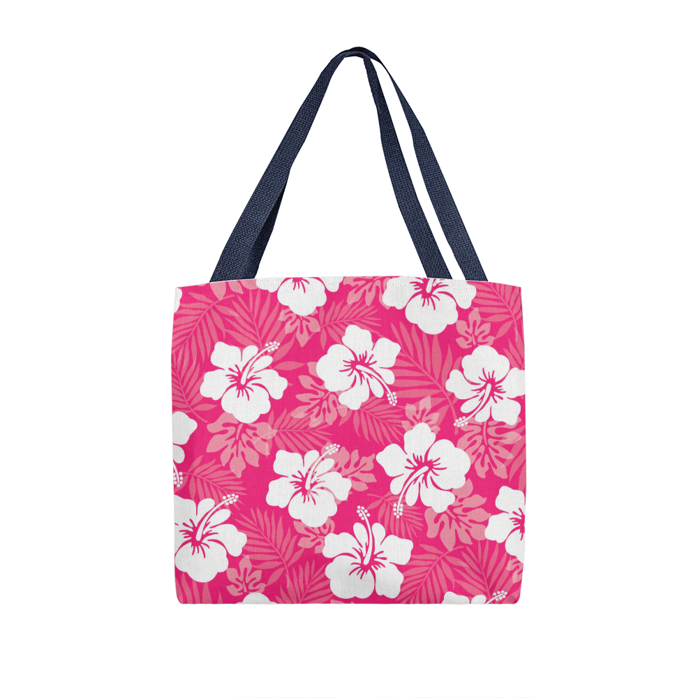 Pink Hibiscus Tote Bag